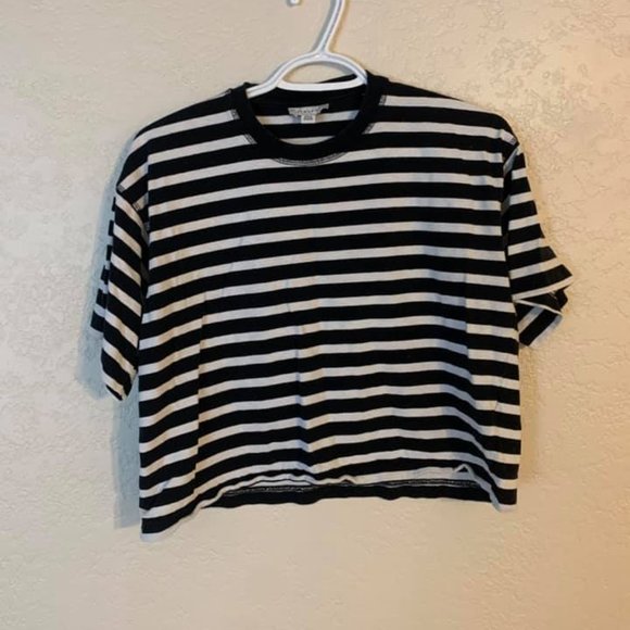 Topshop Striped Boxy Tee - Picture 3 of 3